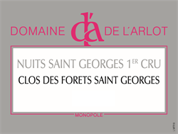 2018 Nuits-Saint-Georges 1er Cru, Clos des Forets Saint Georges, Domaine de l'Arlot